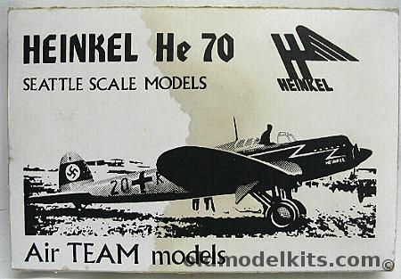 Air Team 1/72 Heinkel He-70  Blitz, 72-01 plastic model kit